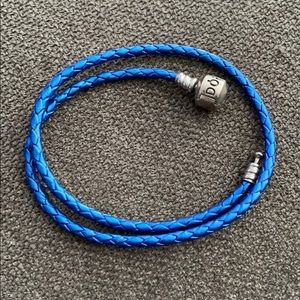 PANDORA 13.8" Bracelet Woven Blue